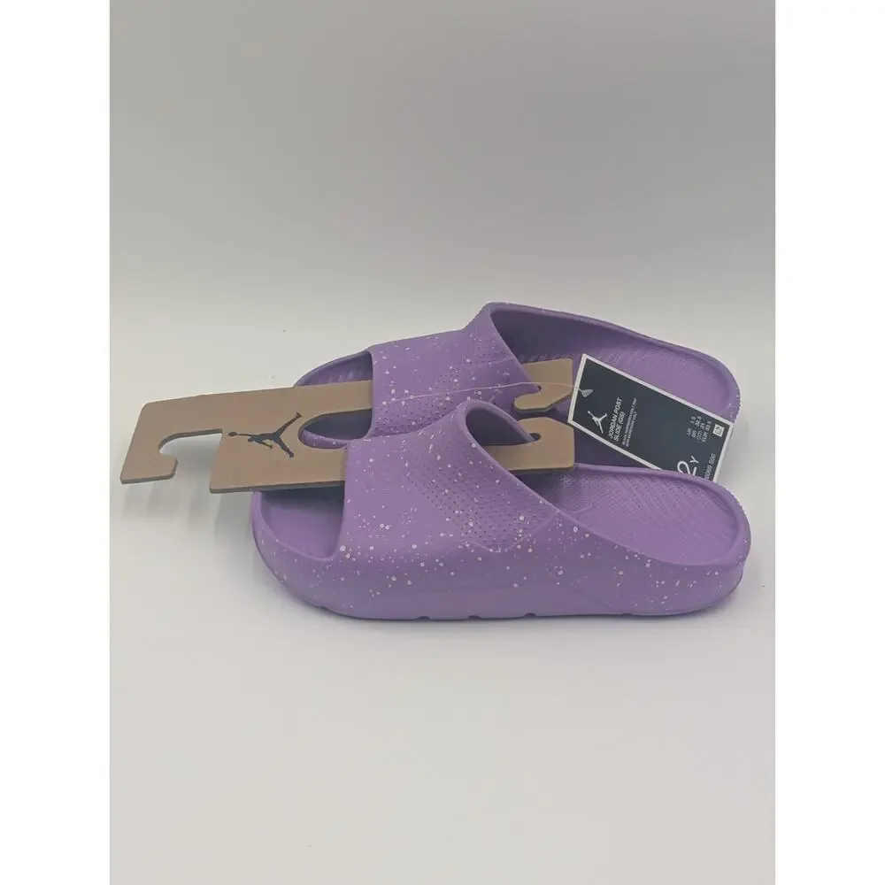 Nike Air Jordan Post Slides Sandals GS Big Kids Size 2Y Purple FJ6069-500 NWT